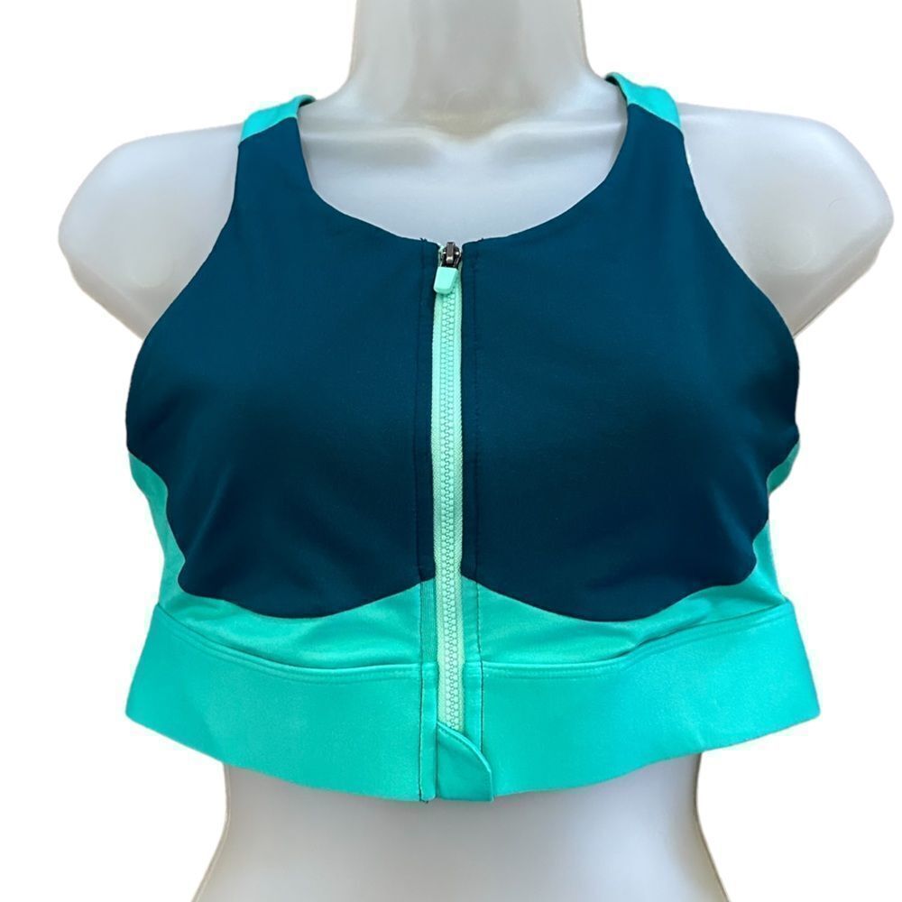 Fabletics Ella High Zip Front Impact Support Runn… - image 2